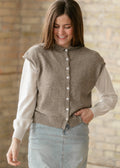 Things Between® Mocha Piper Vest Cardigan - FINAL SALE
